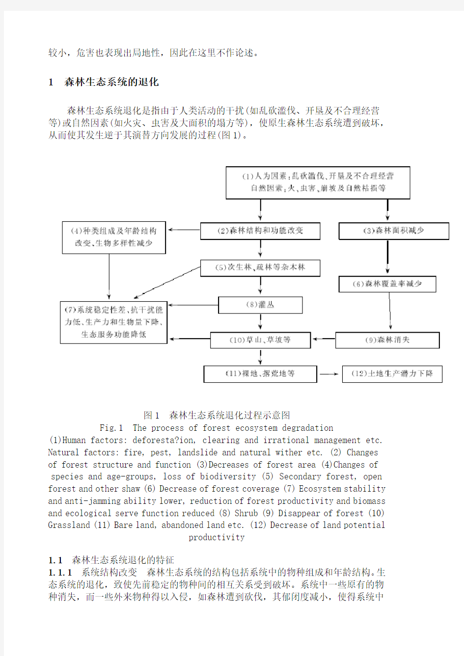 中国生态退化的主要类型、特征及分布