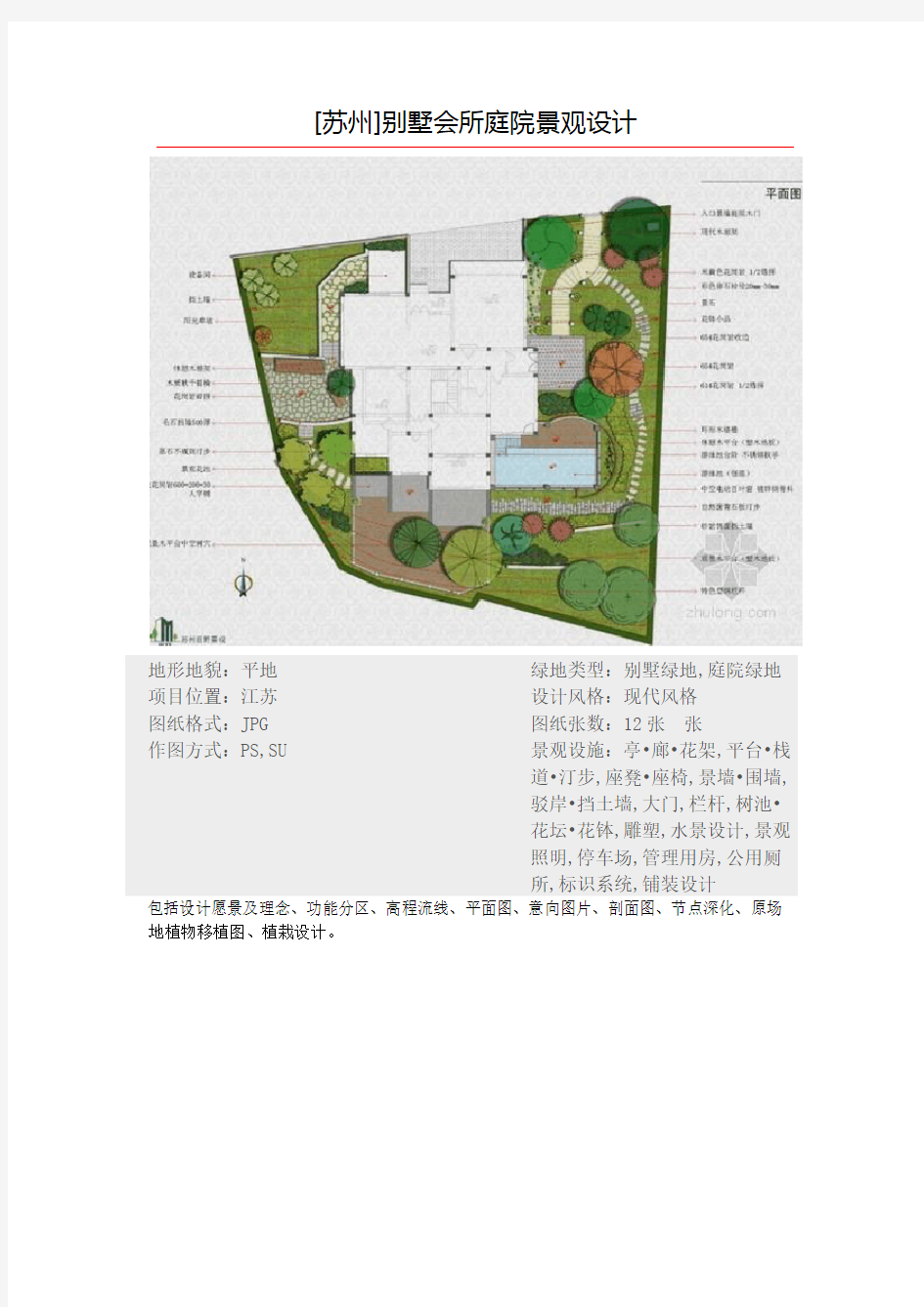 【优秀】别墅庭院景观设计方案文本