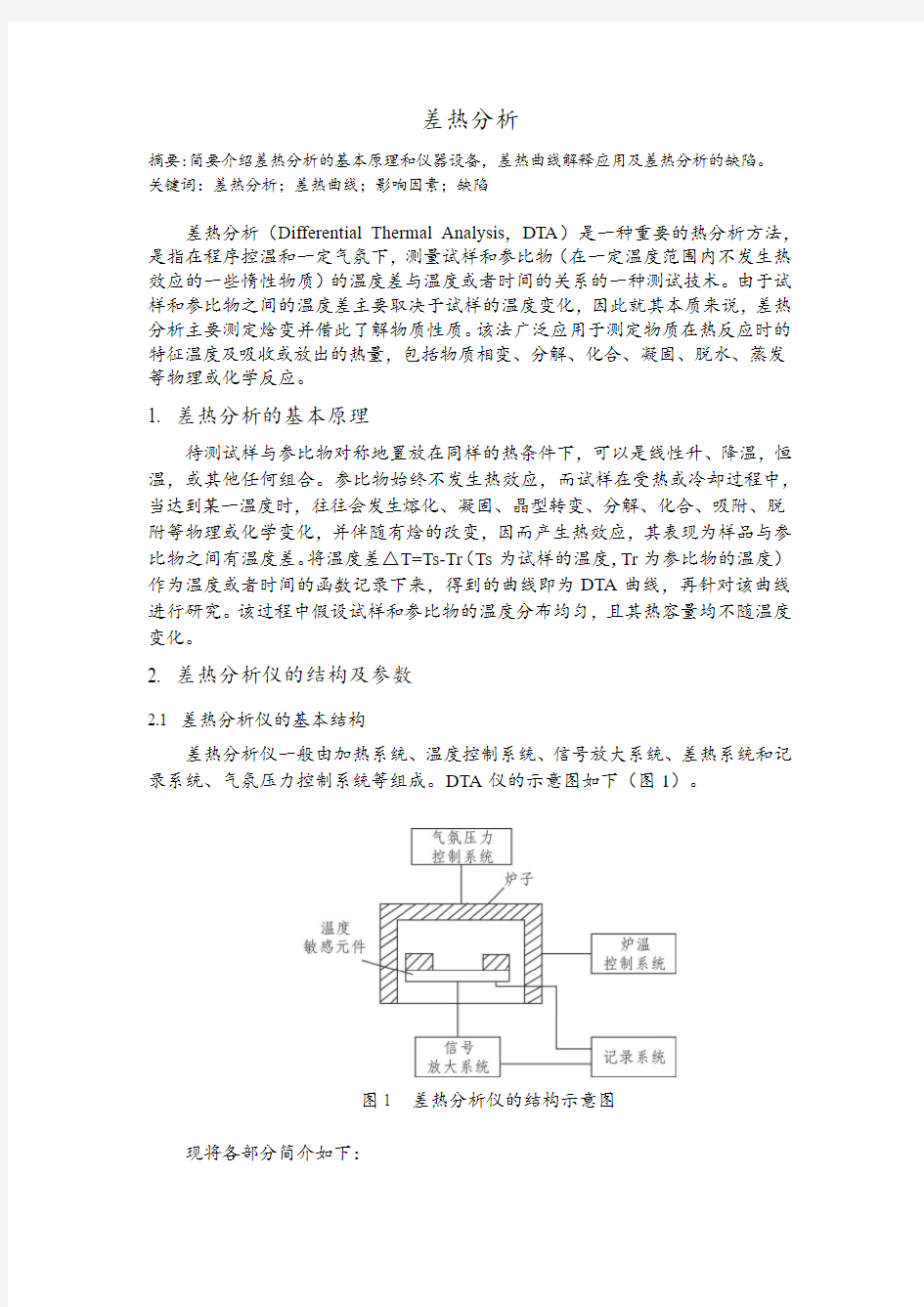 差热分析