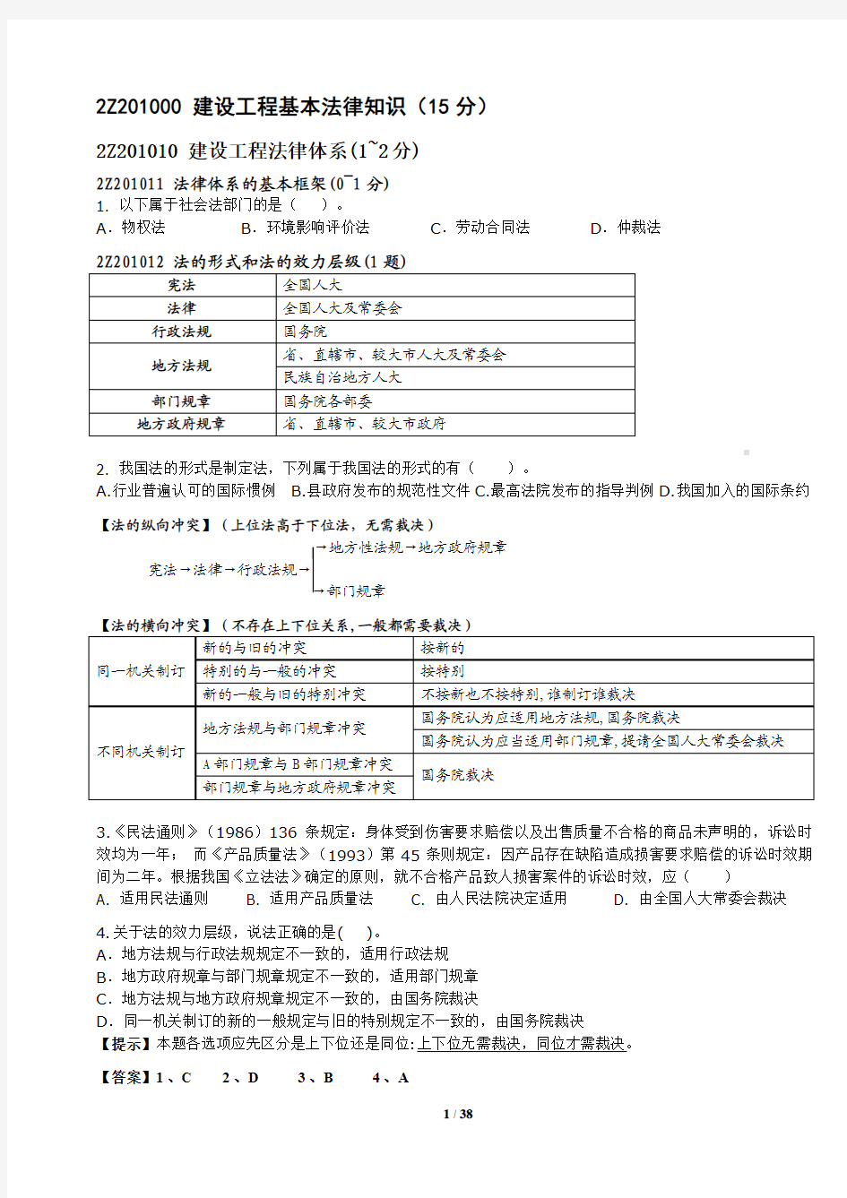 2014年二建陈印法规冲刺5月最新讲义