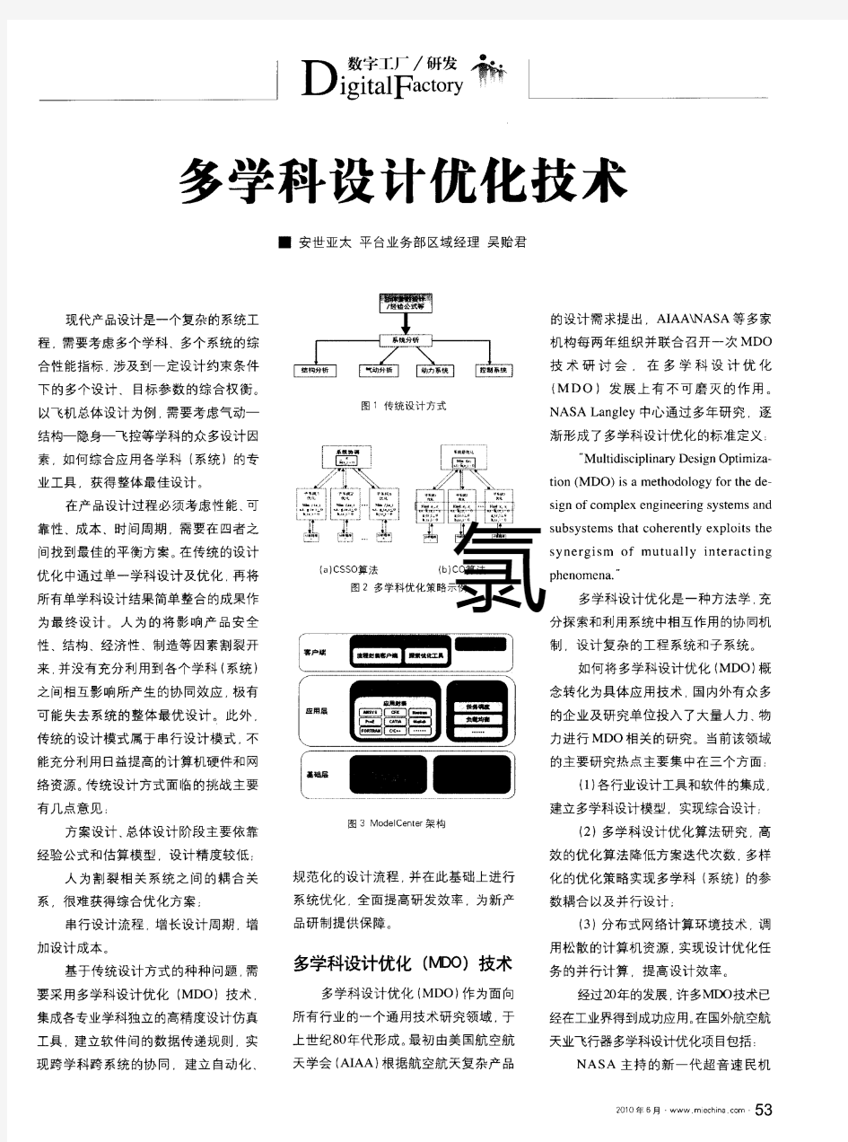 多学科设计优化技术