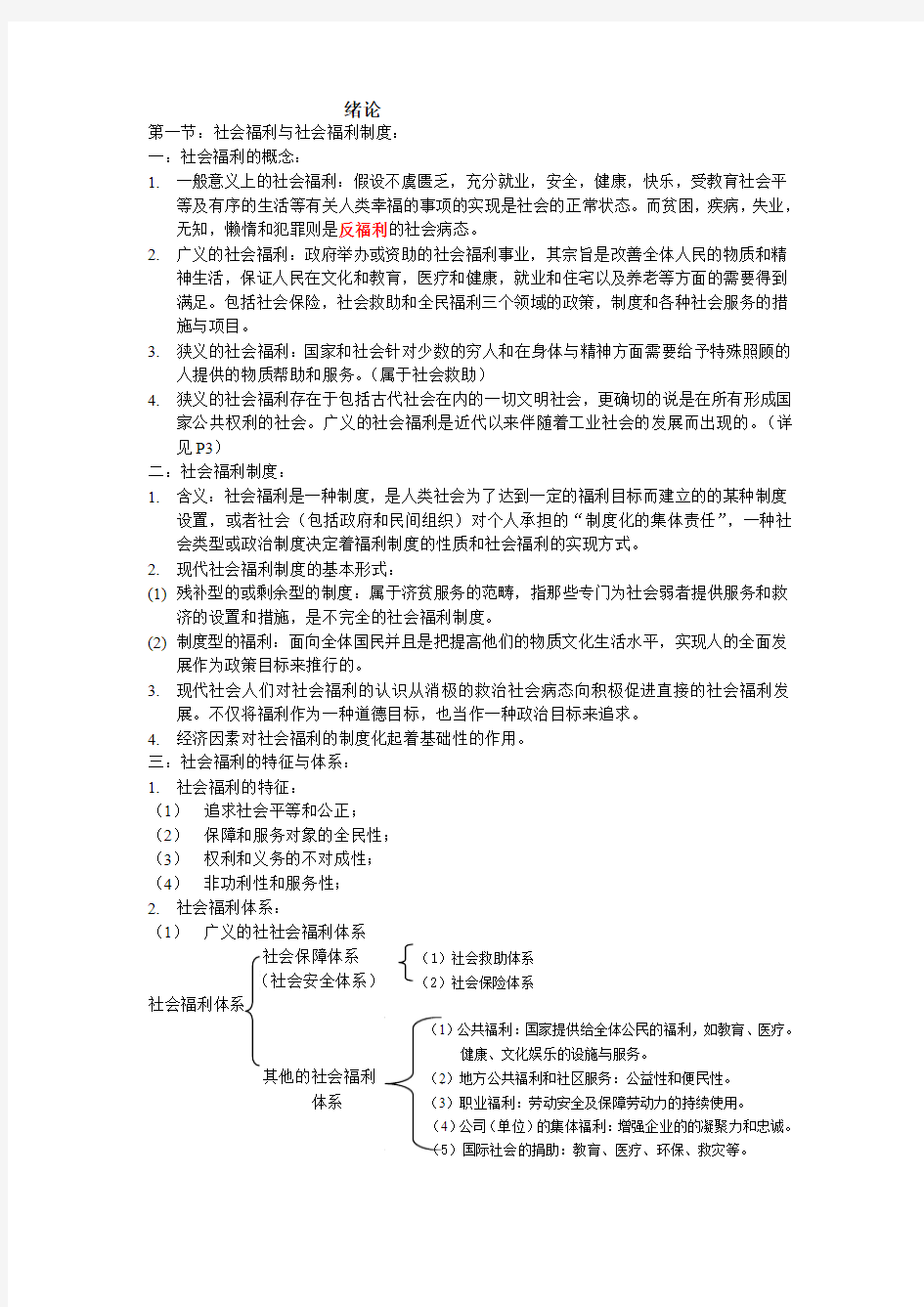 现代社会福利思想