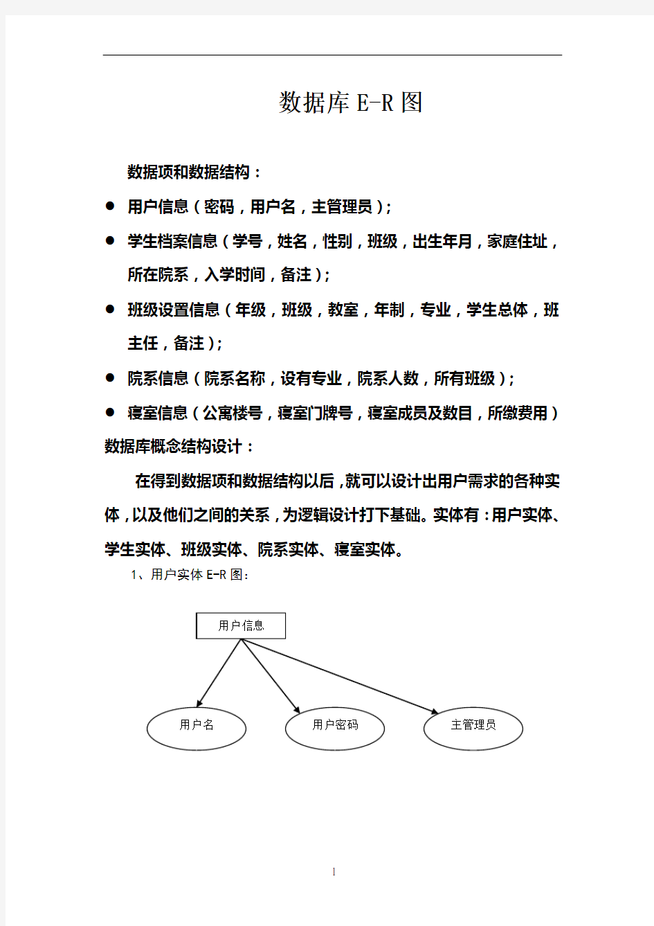 学生信息管理系统ER图