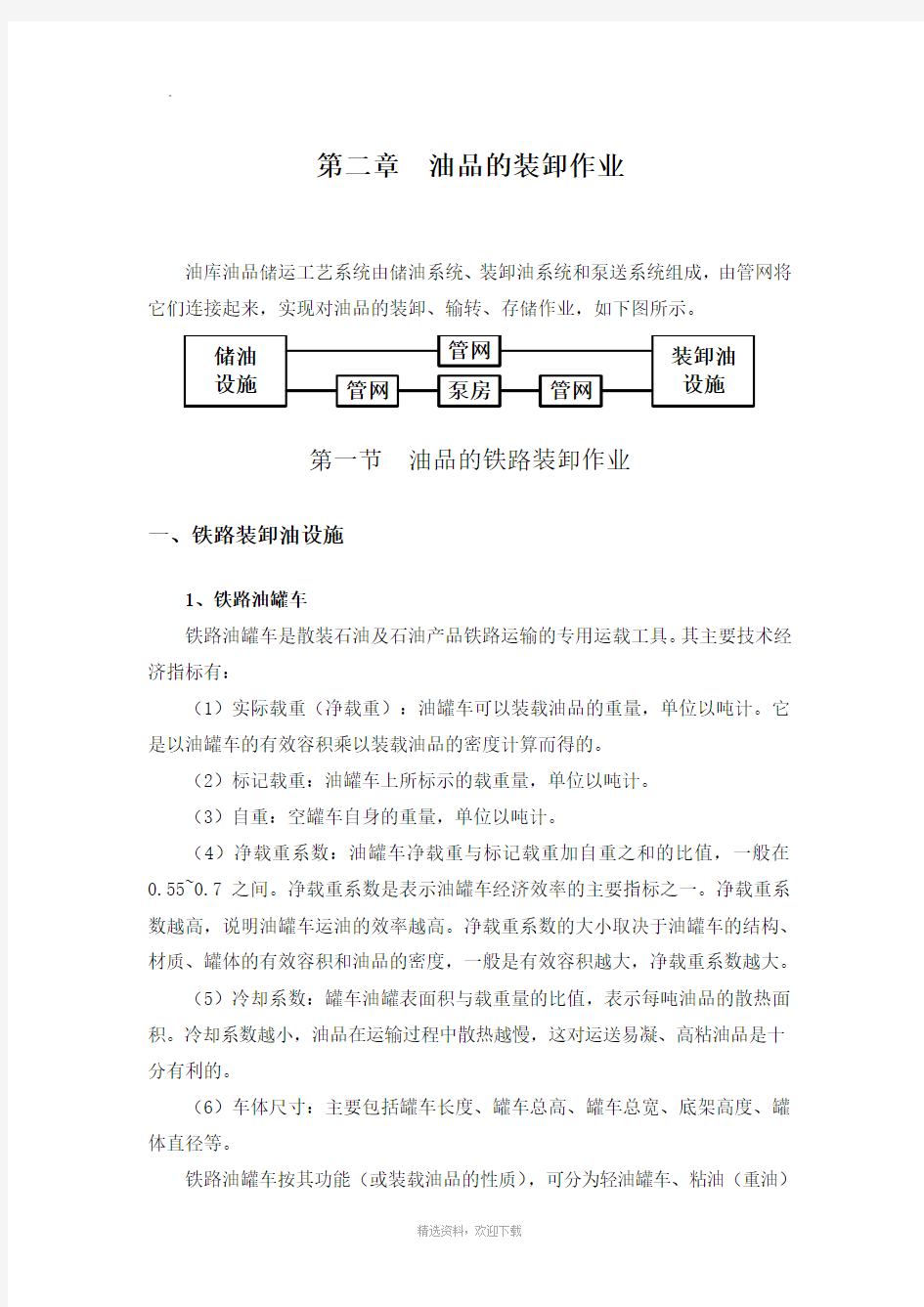 第二章  油品的装卸作业