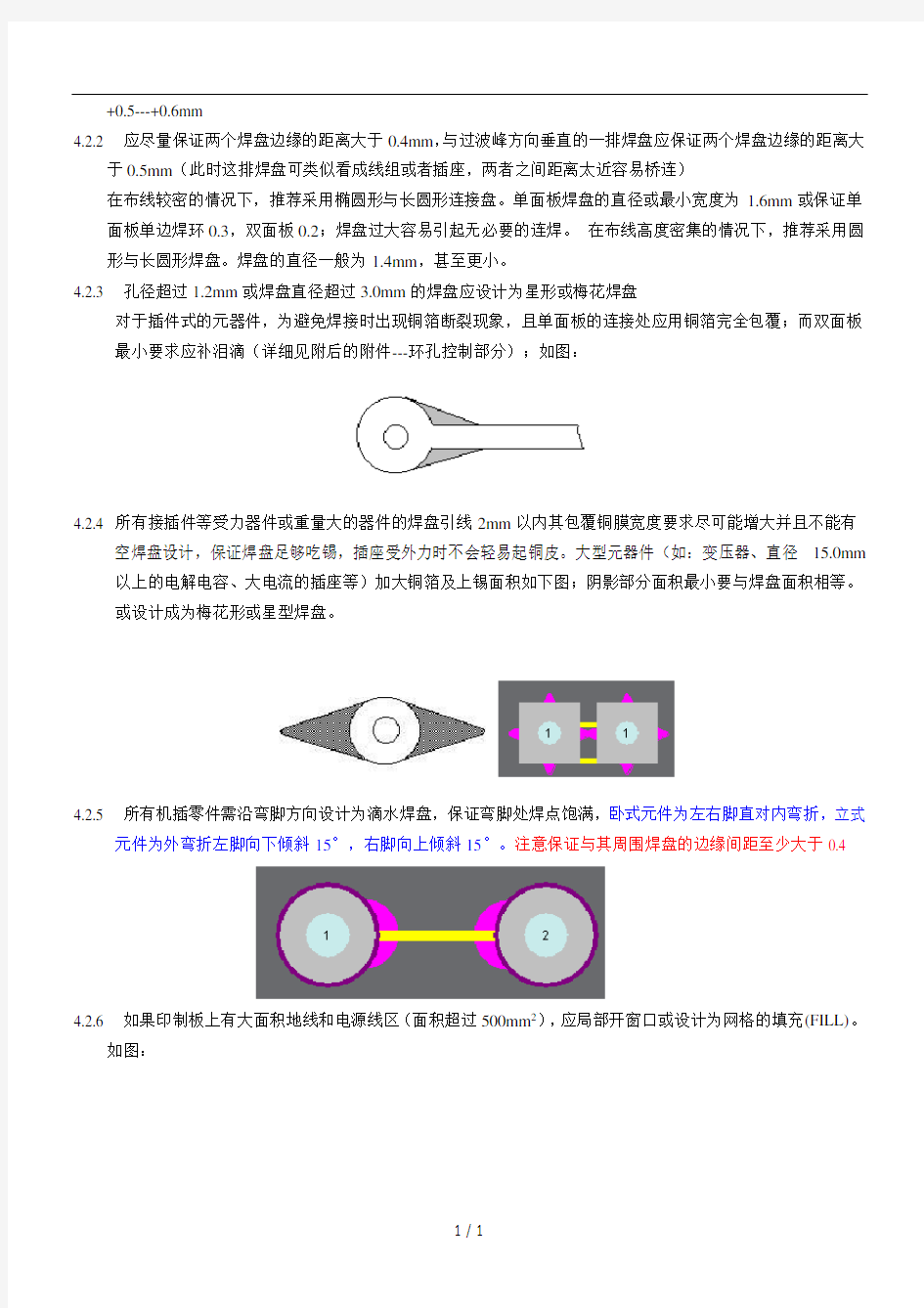 PCB焊盘及孔径设计一般规范(仅参考)