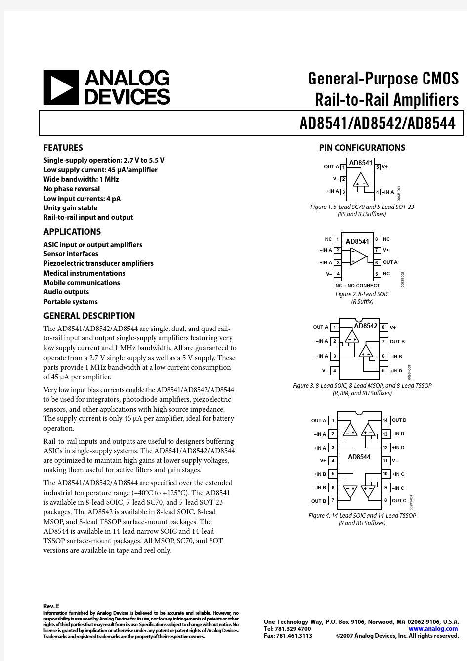 AD8544ARUZ-REEL中文资料