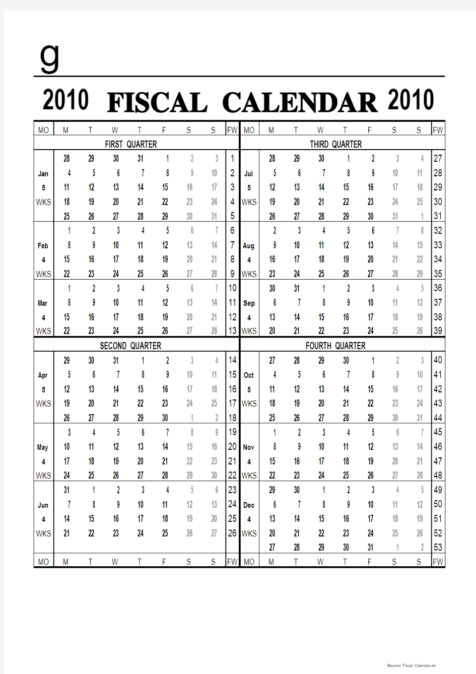Fiscal Calendar.xls