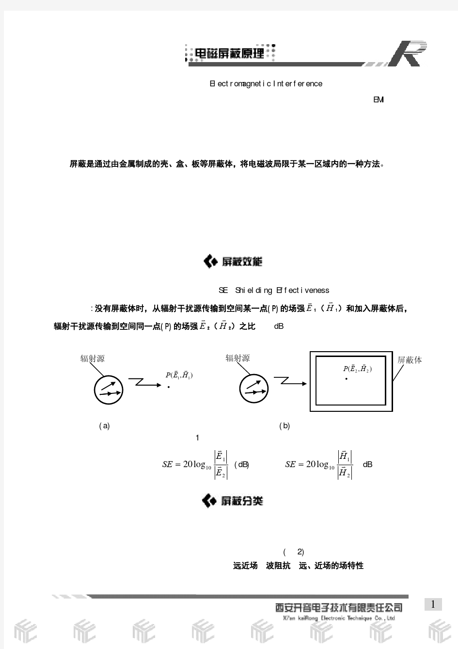 电磁屏蔽原理