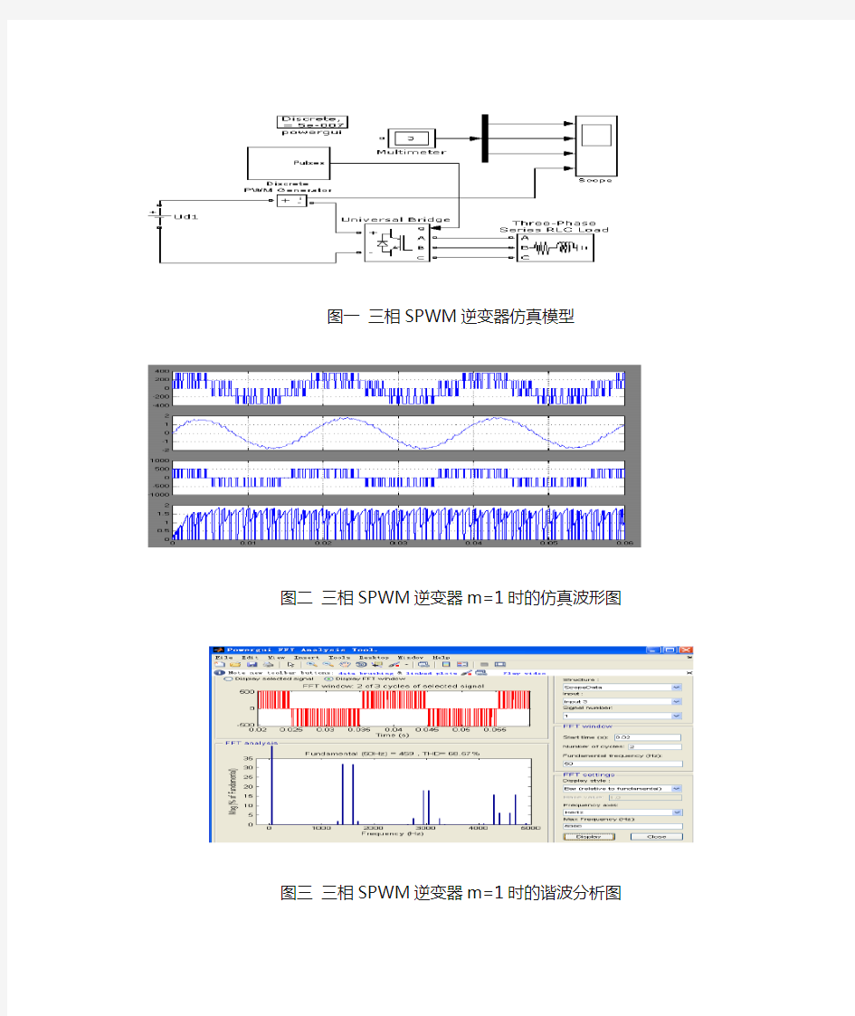 SPWM和SVPWM和三相不可控整流电路matlab仿真