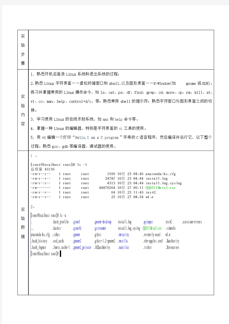 王荣森  (0908060386)操作系统实验报告(一)