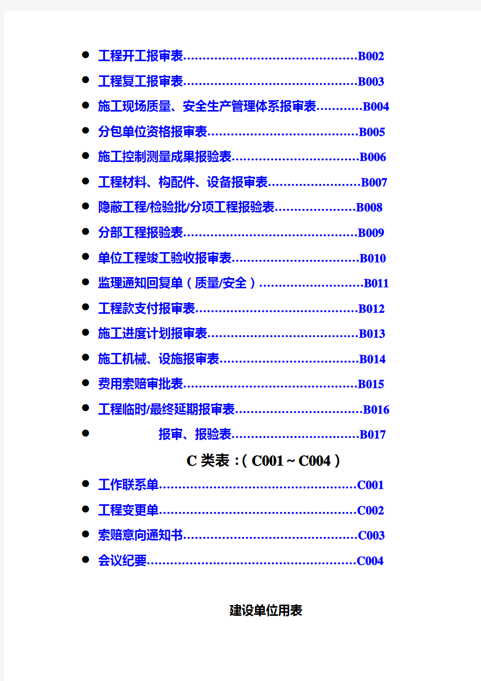 建设工程监理单位全套用表_四川建龙软件表格2015.6.15