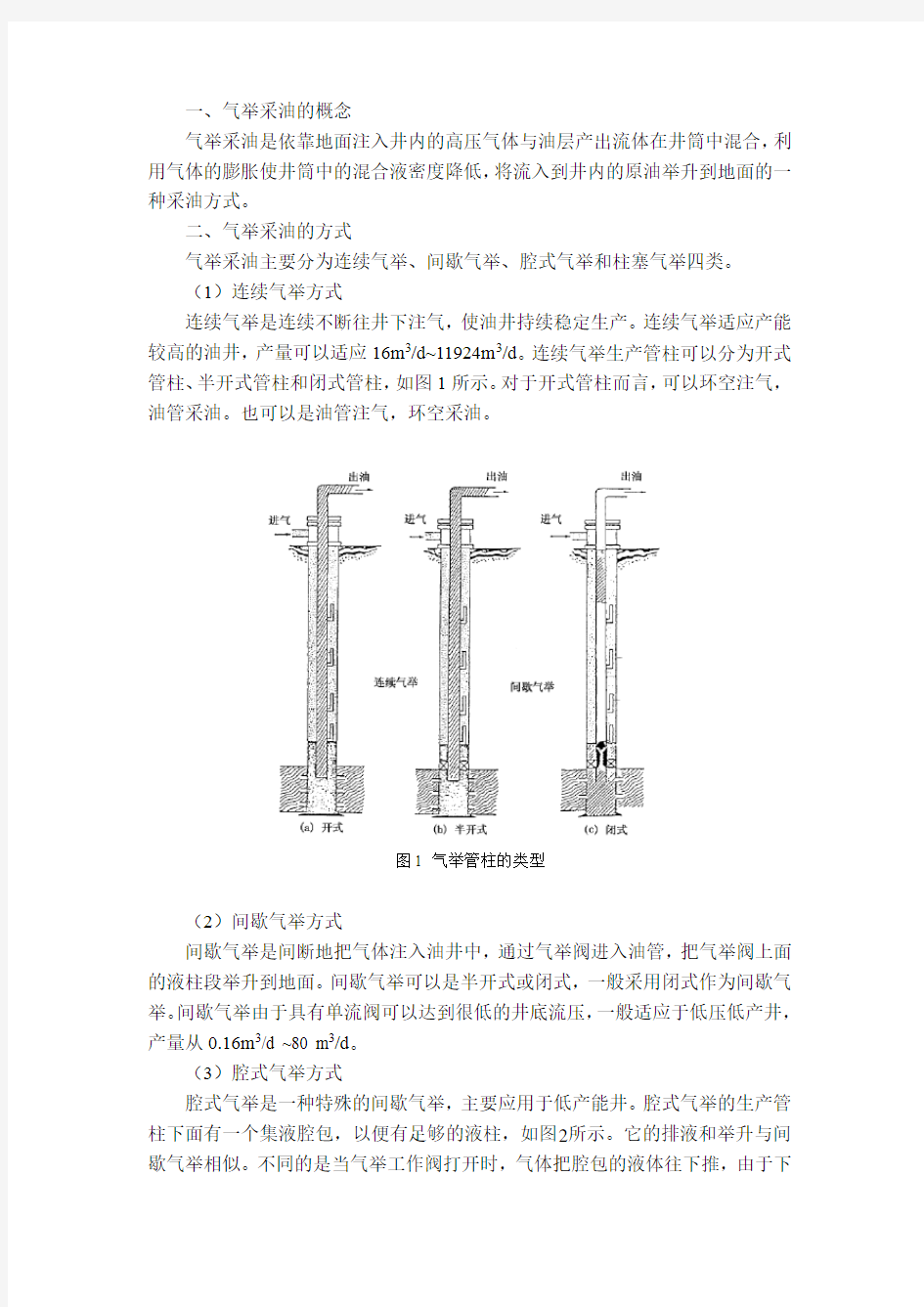 气举采油设计方法