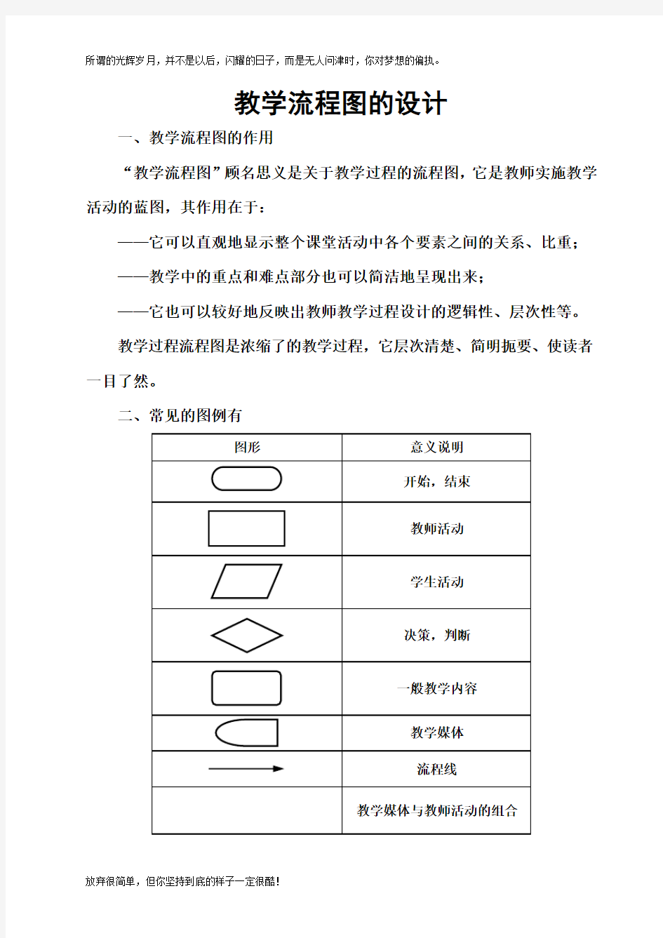 教学设计流程图模板(新)