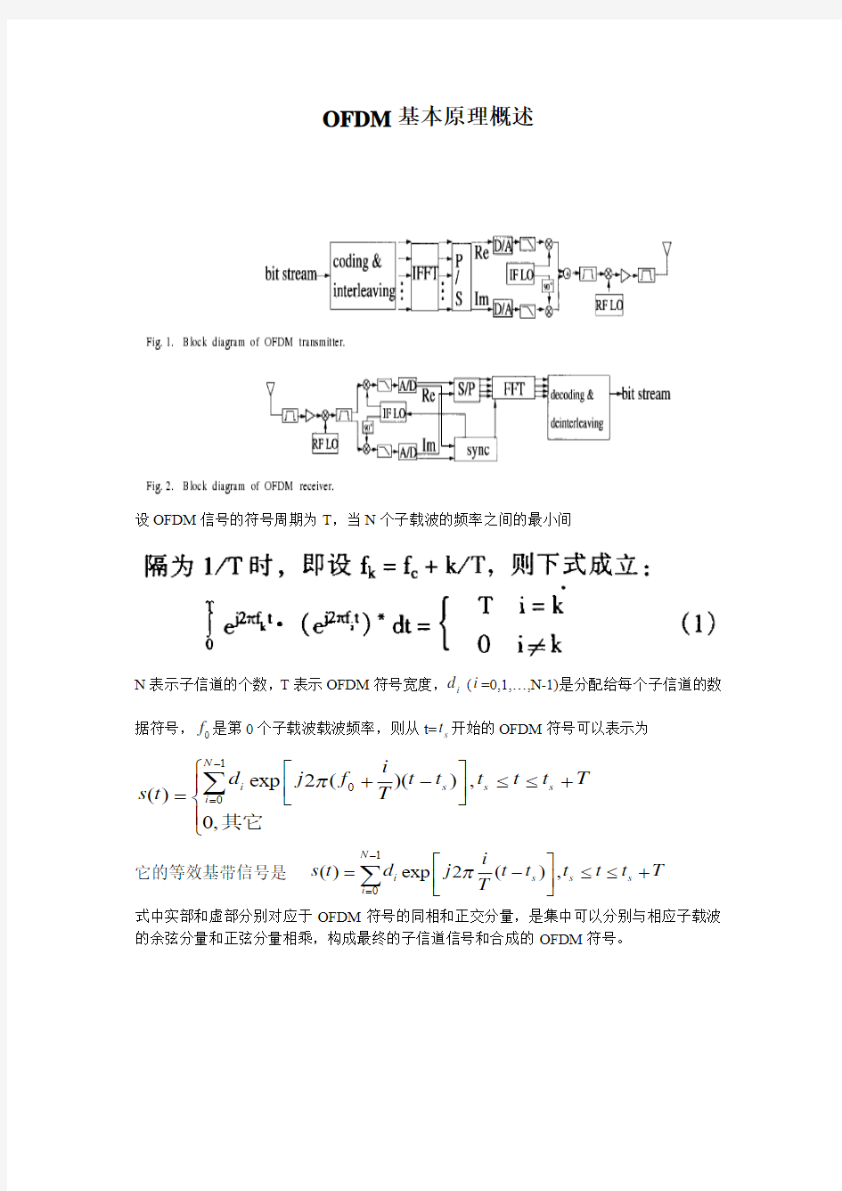 ofdm基本原理总结