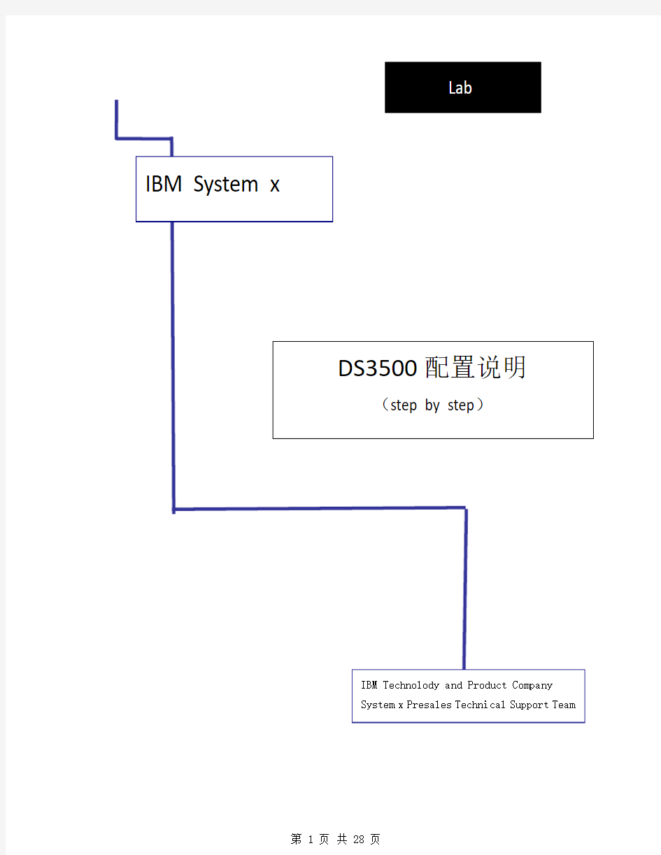 IBM+DS3500安装配置