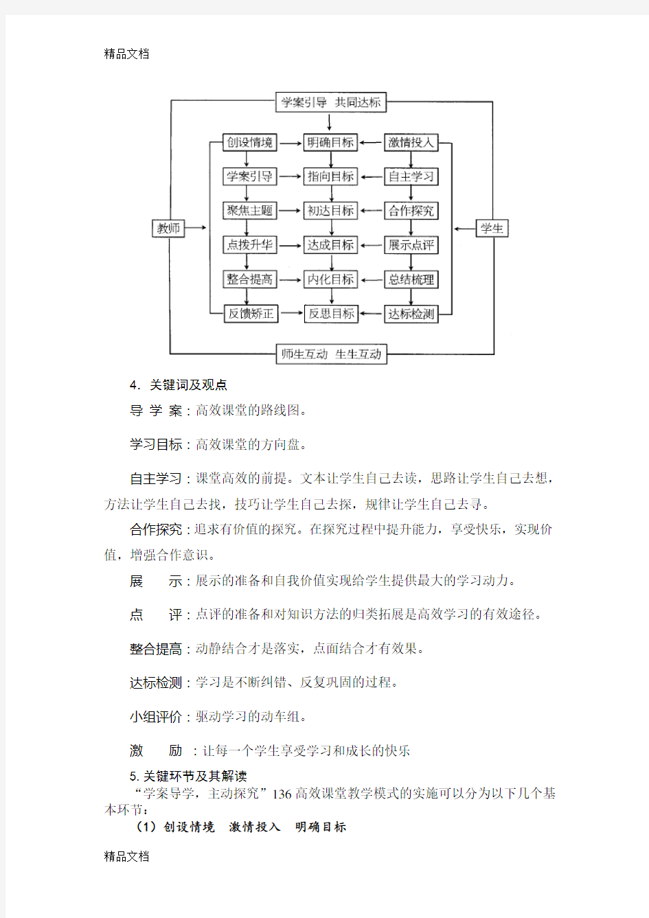 136高效课堂教学模式解读教学内容