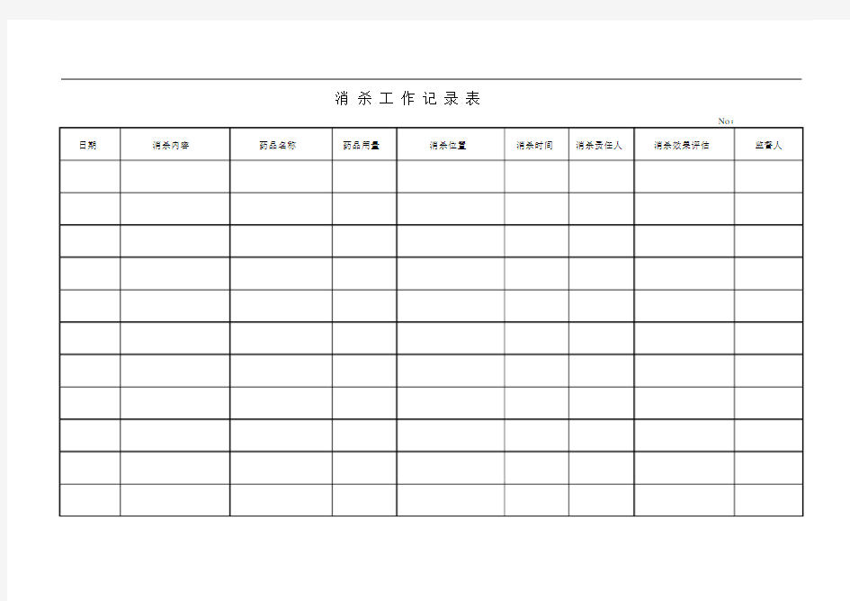 (完整版)消杀工作记录表.doc