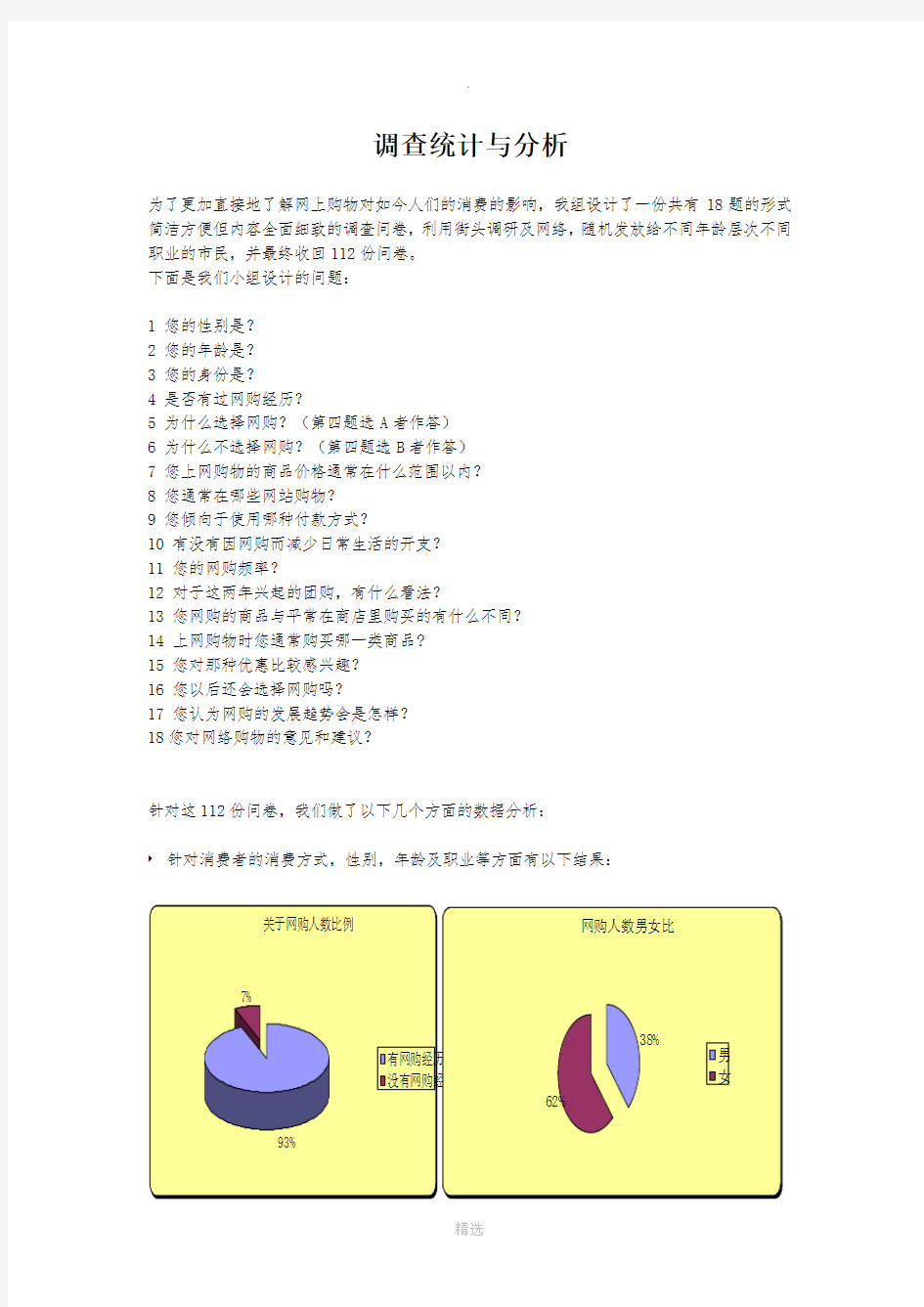 网上购物对消费的影响