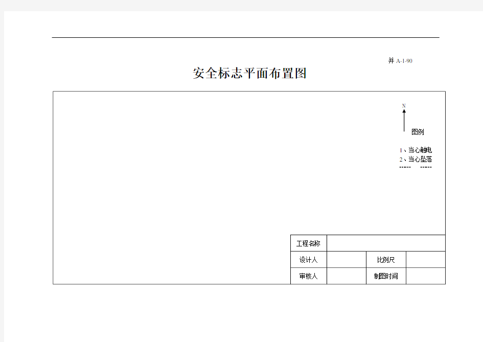 安全标志平面布置图