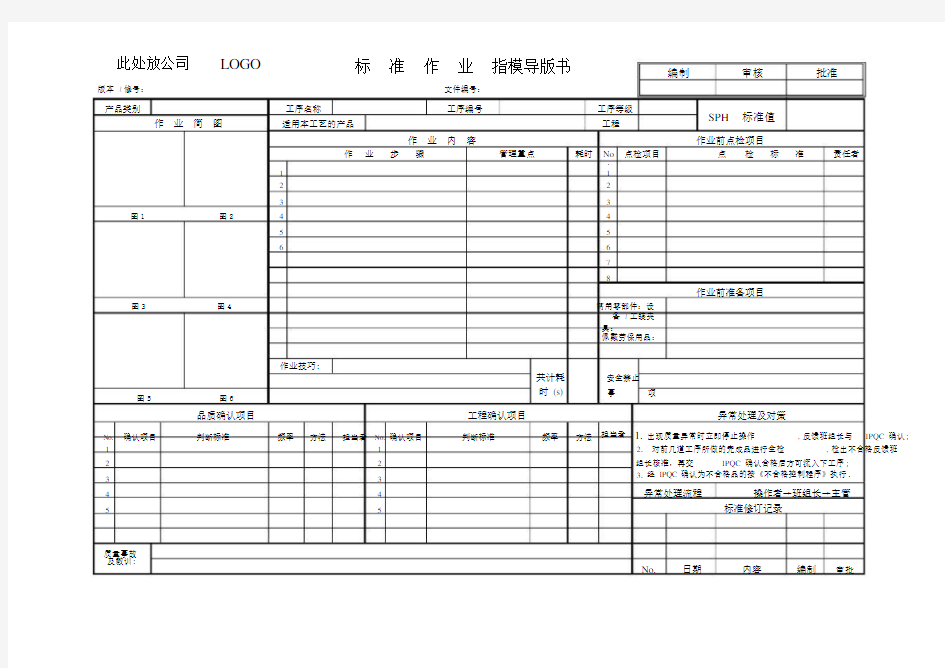 《SOP标准作业指导书模版》.docx