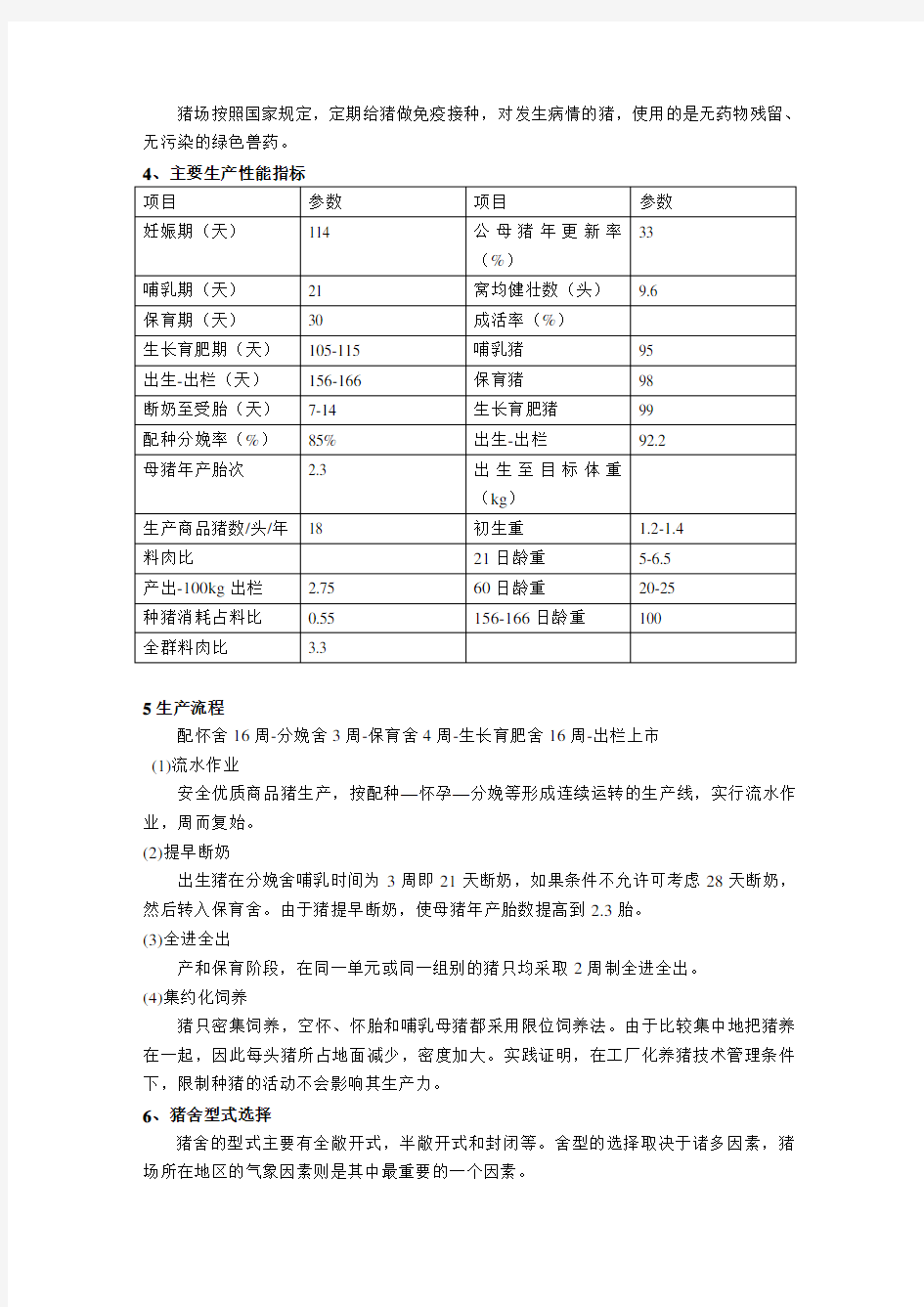 50头母猪商品猪场设计方案