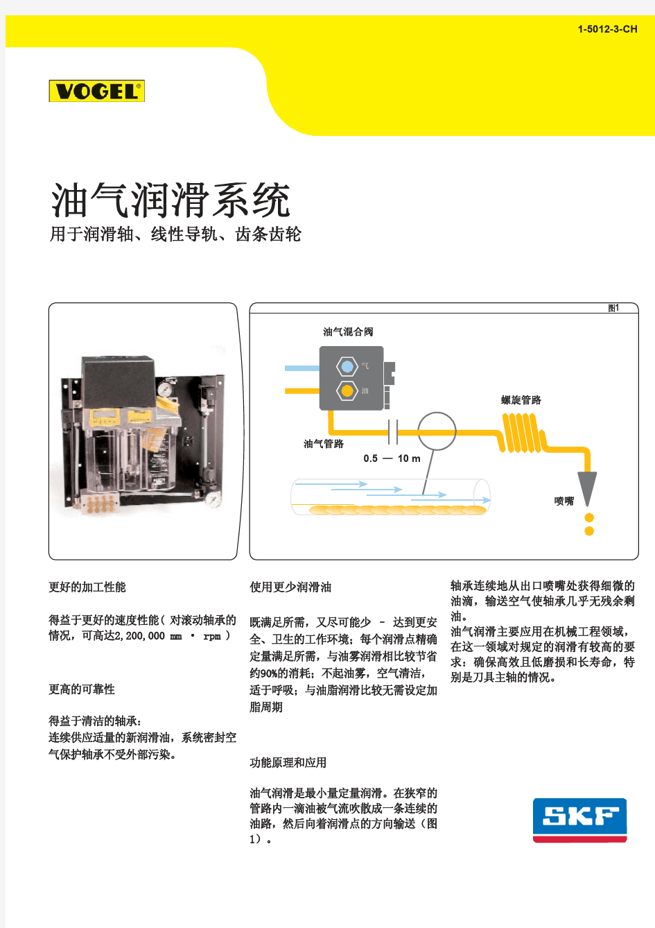 SKF 油+气润滑系统