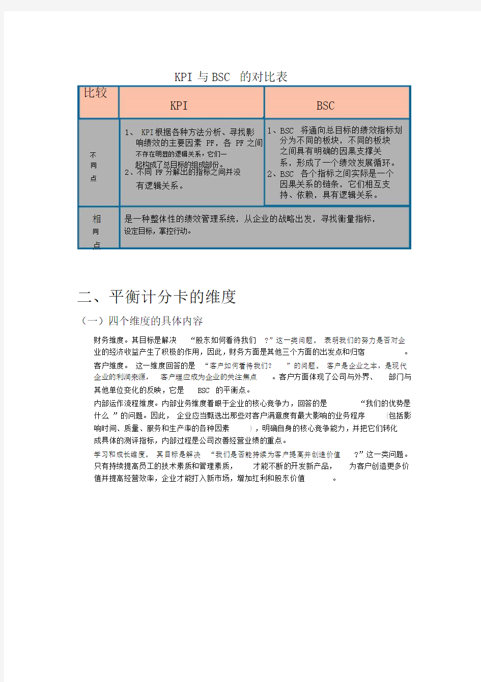 平衡计分卡(完整版)