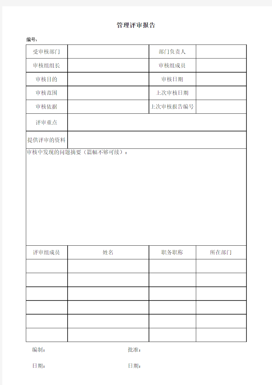 检验检测机构管理评审报告