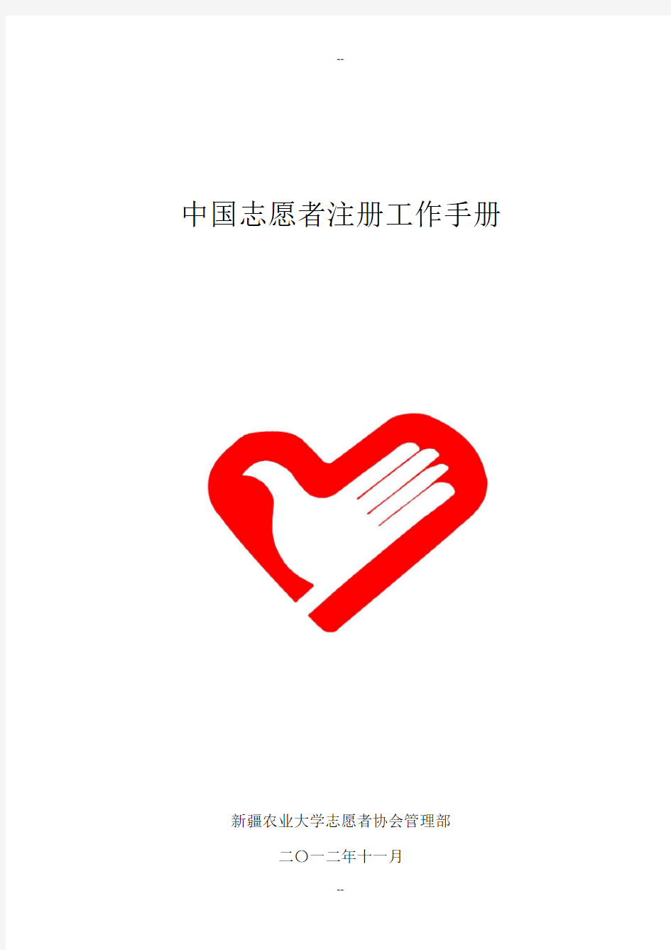 中国志愿者注册工作手册