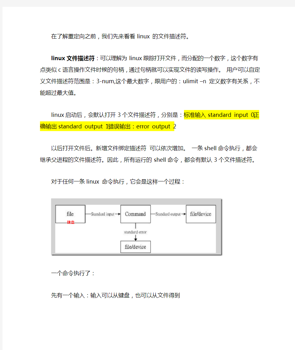 inux shell数据重定向(输入重定向与输出重定向)详细分析