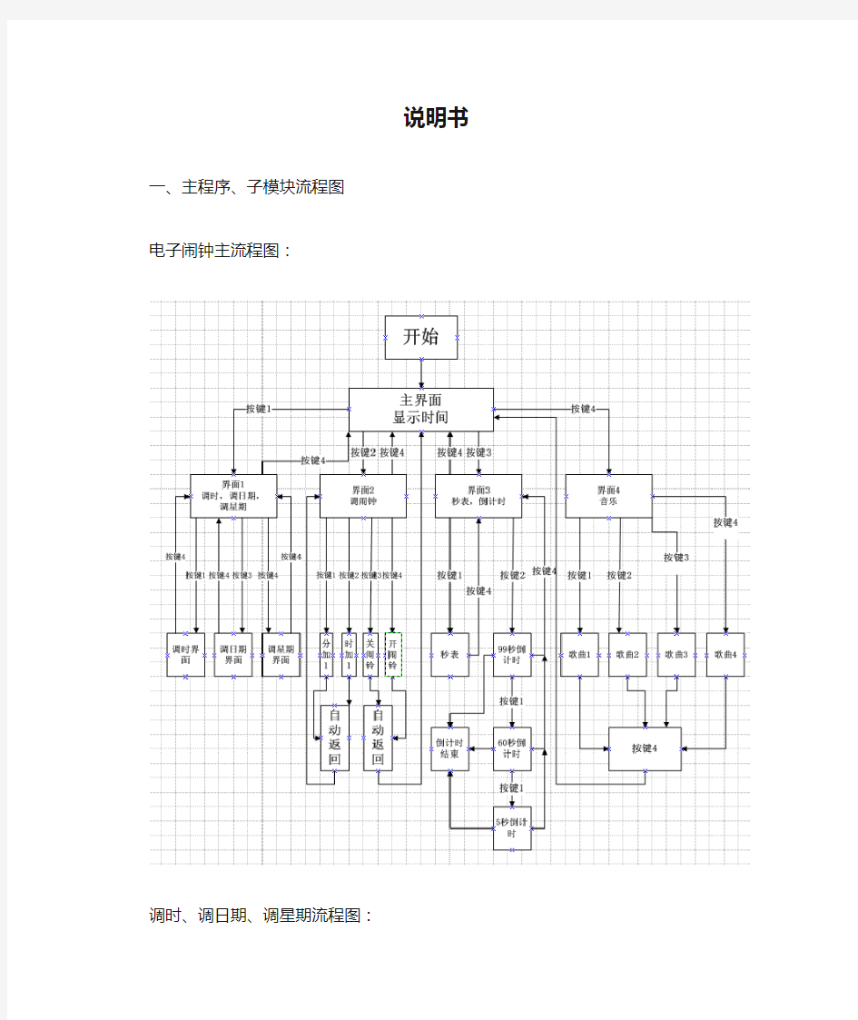 数字闹钟说明书