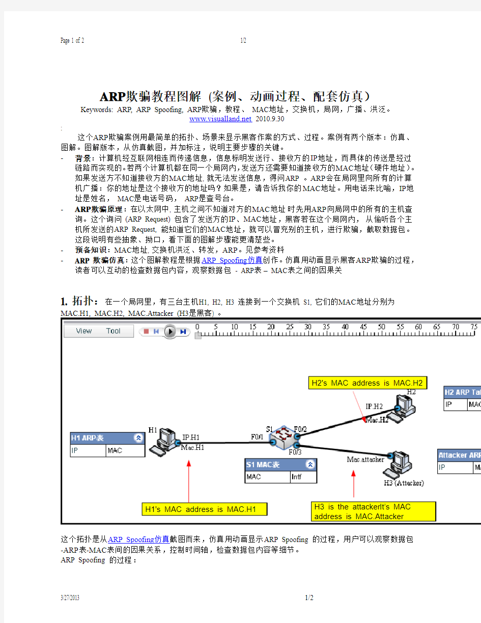 ARP欺骗教程图解