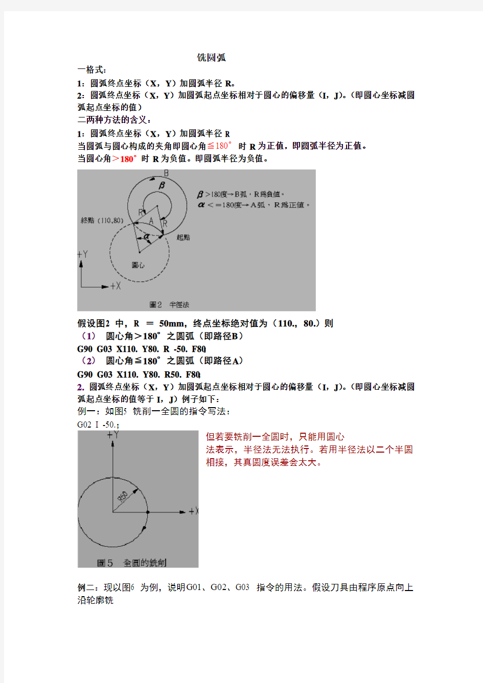 铣圆弧