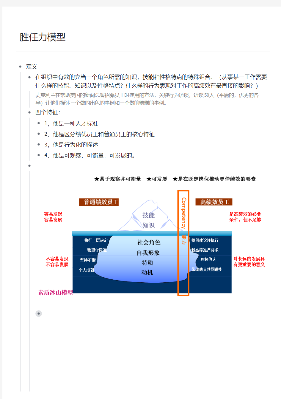 胜任力模型