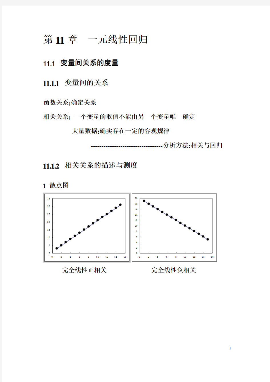 统计学第11章  一元线性回归