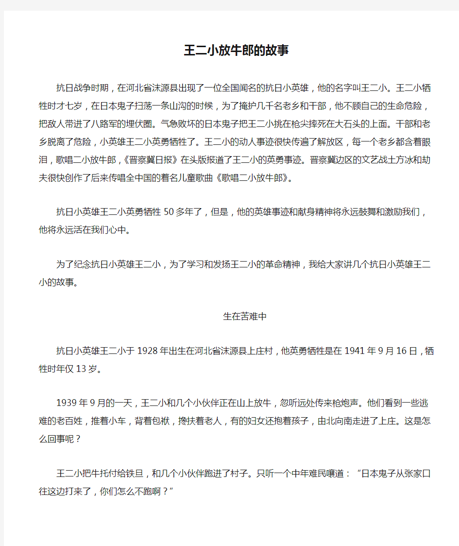 王二小放牛郎的故事 (1)