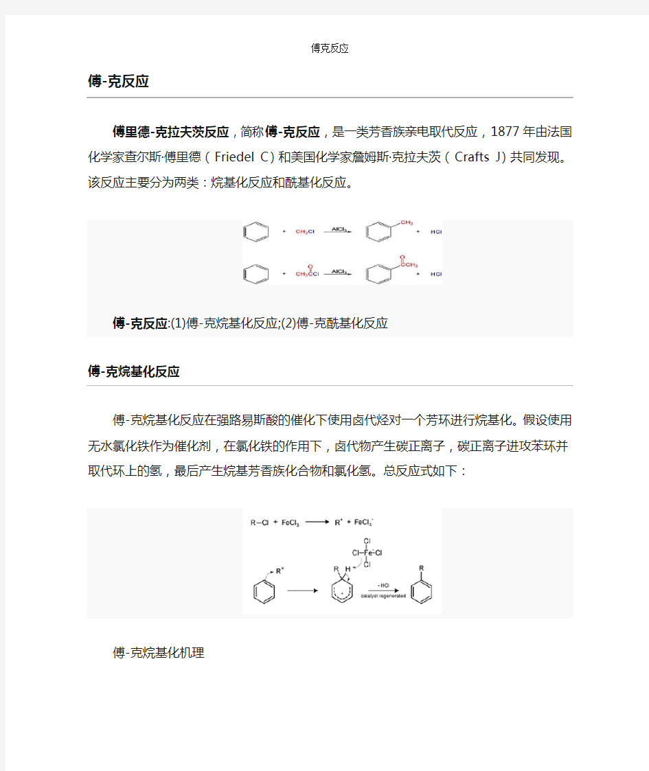 傅克反应