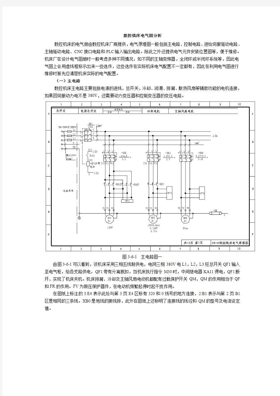 数控铣床电气图参考