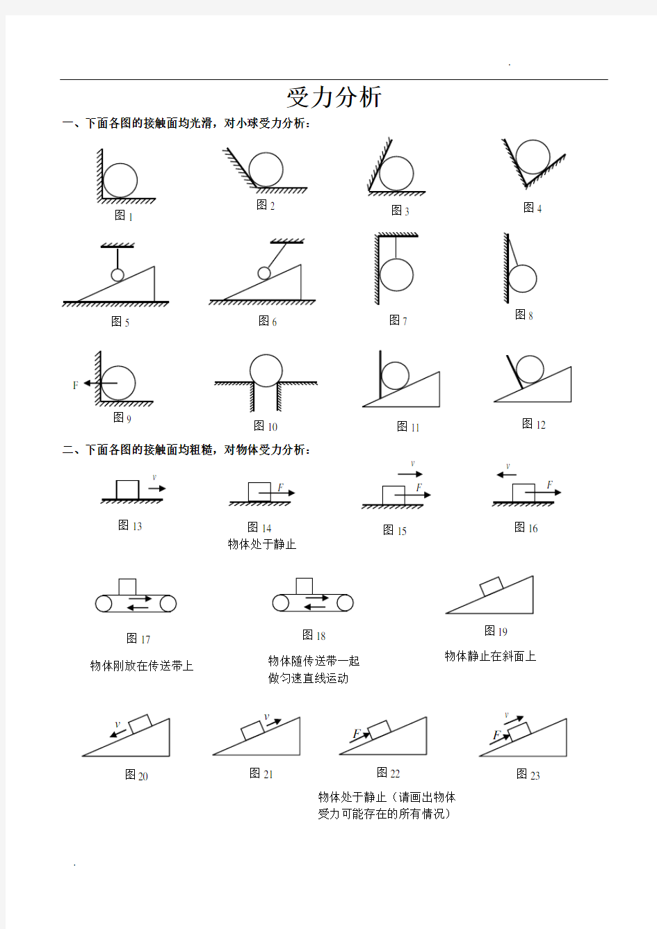 史上最全受力分析图组(含答案)