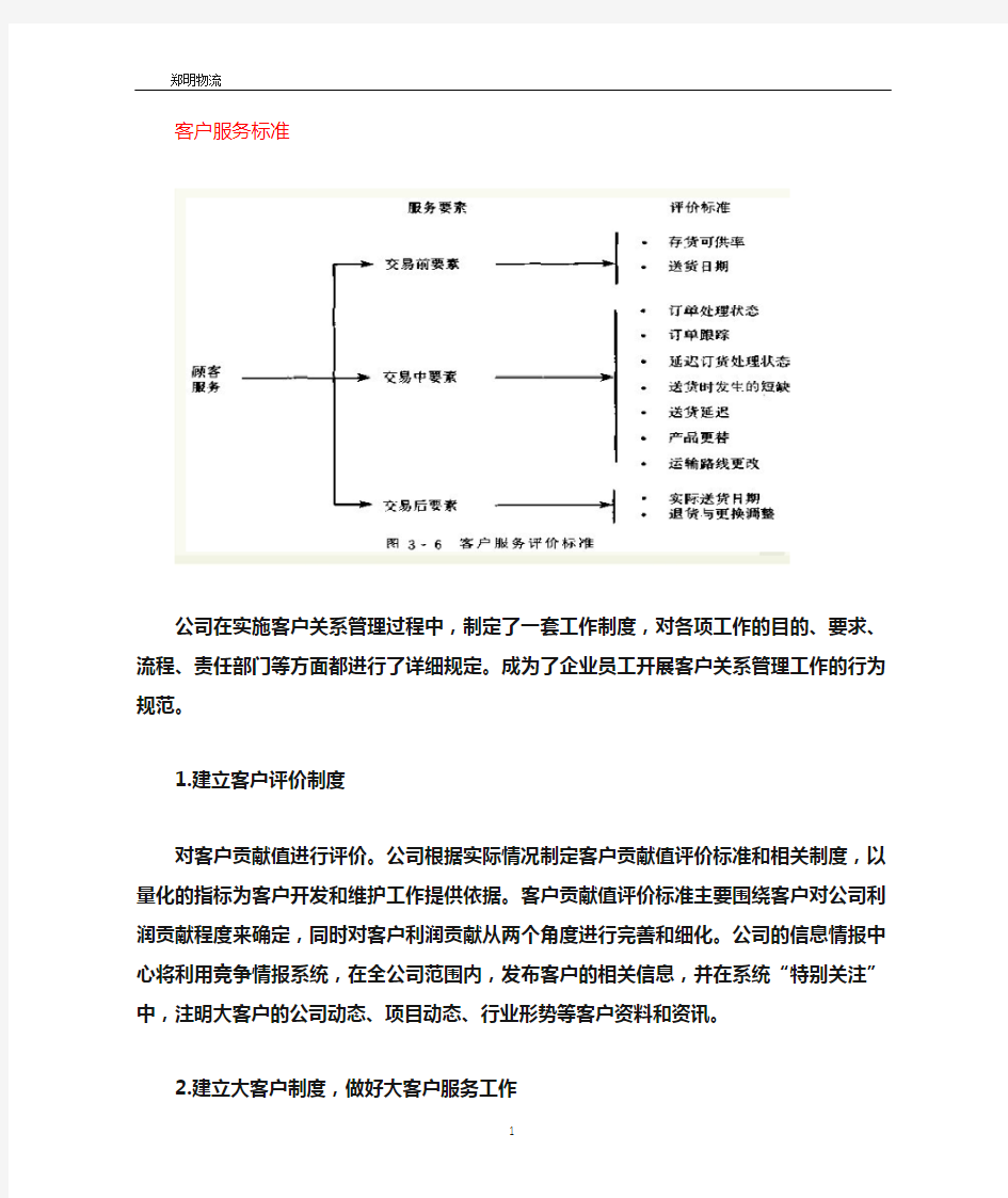 客户关系管理措施