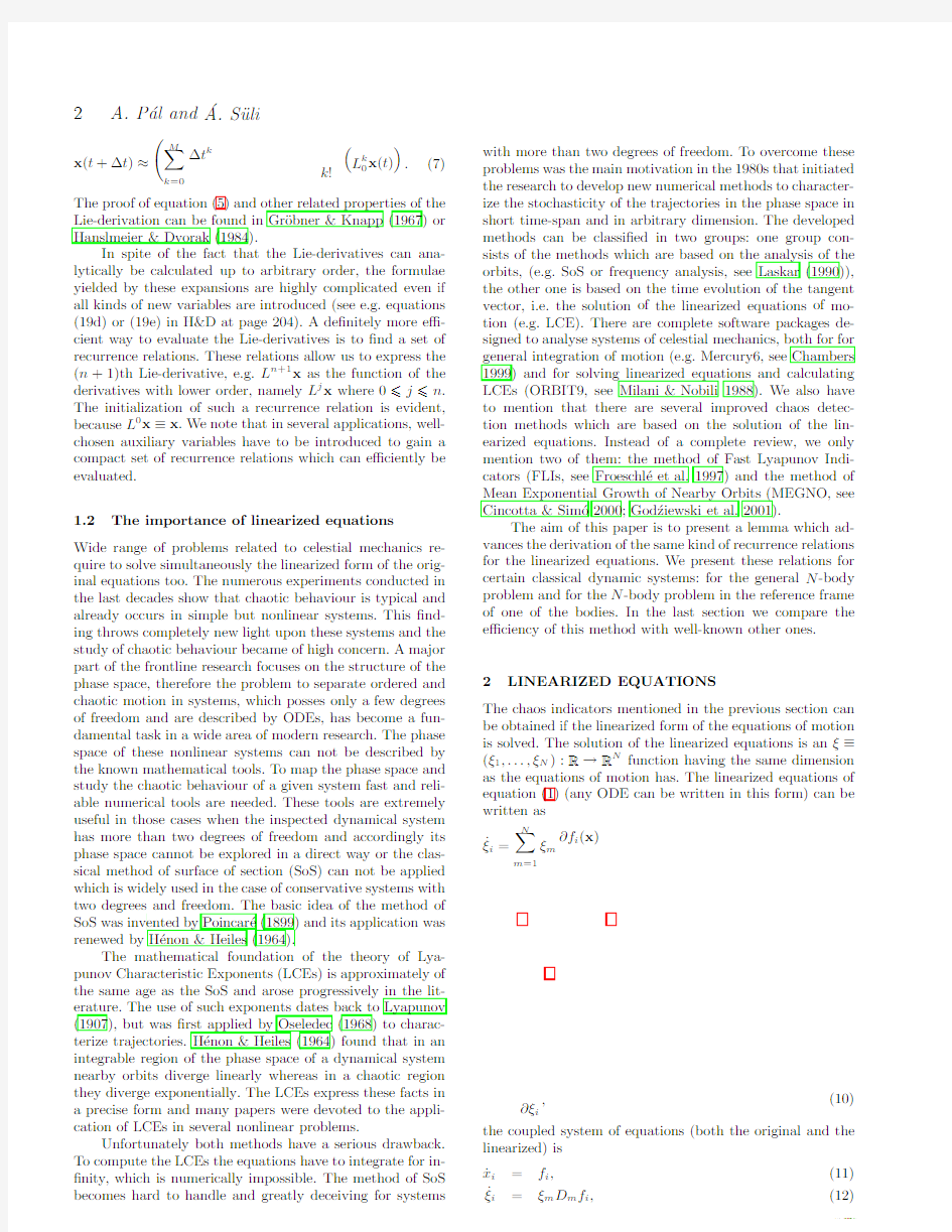 Solving Linearized Equations of the $N$-body Problem Using the Lie-integration Method