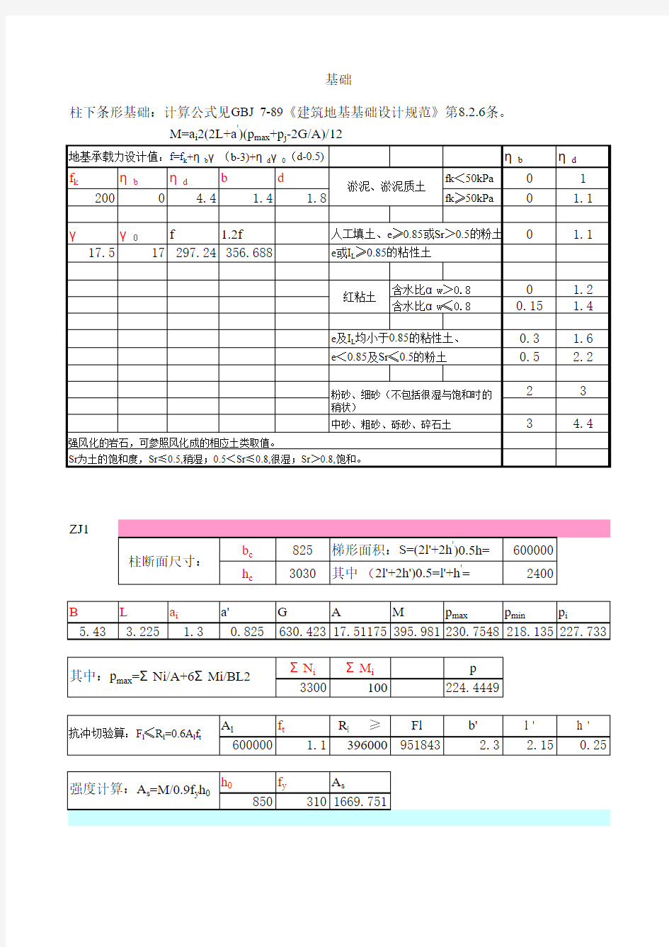 地基沉降计算