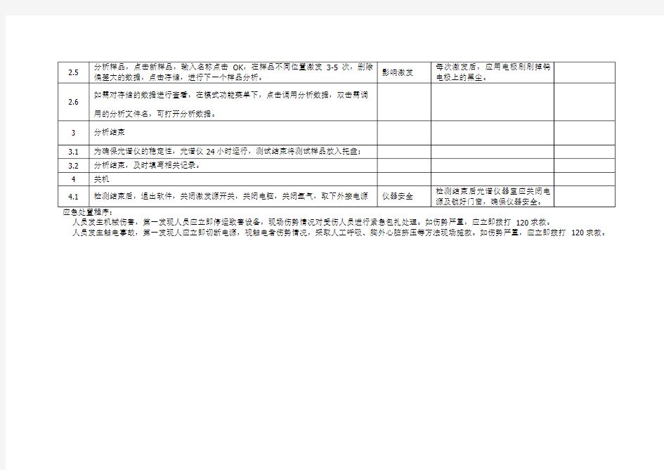 便携式光谱仪操作规程