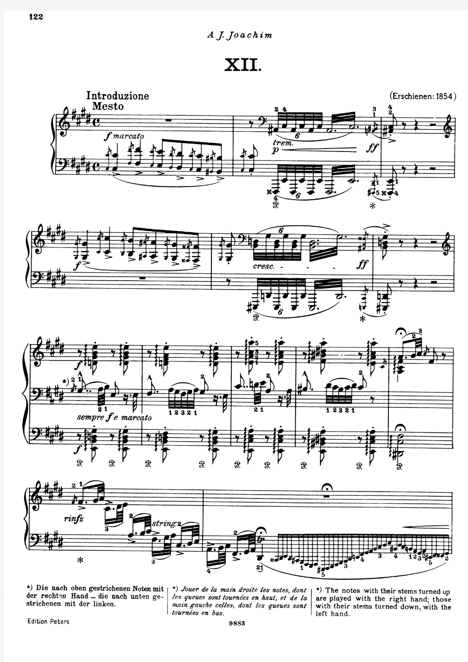 11277李斯特 匈牙利狂想曲12 第十二号首 NO.12 钢琴谱 带指法