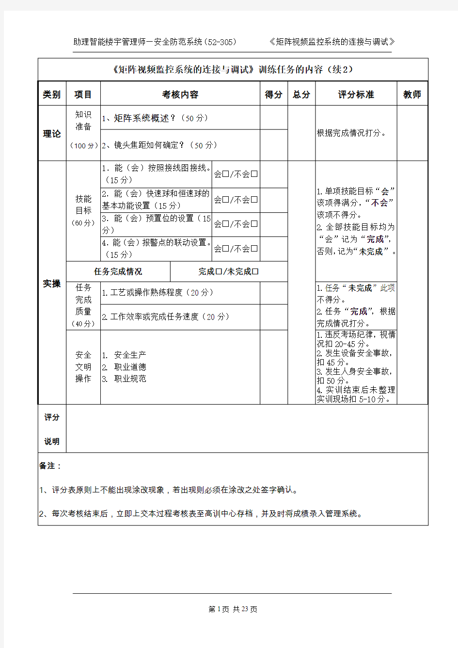 矩阵视频监控系统的连接与调试