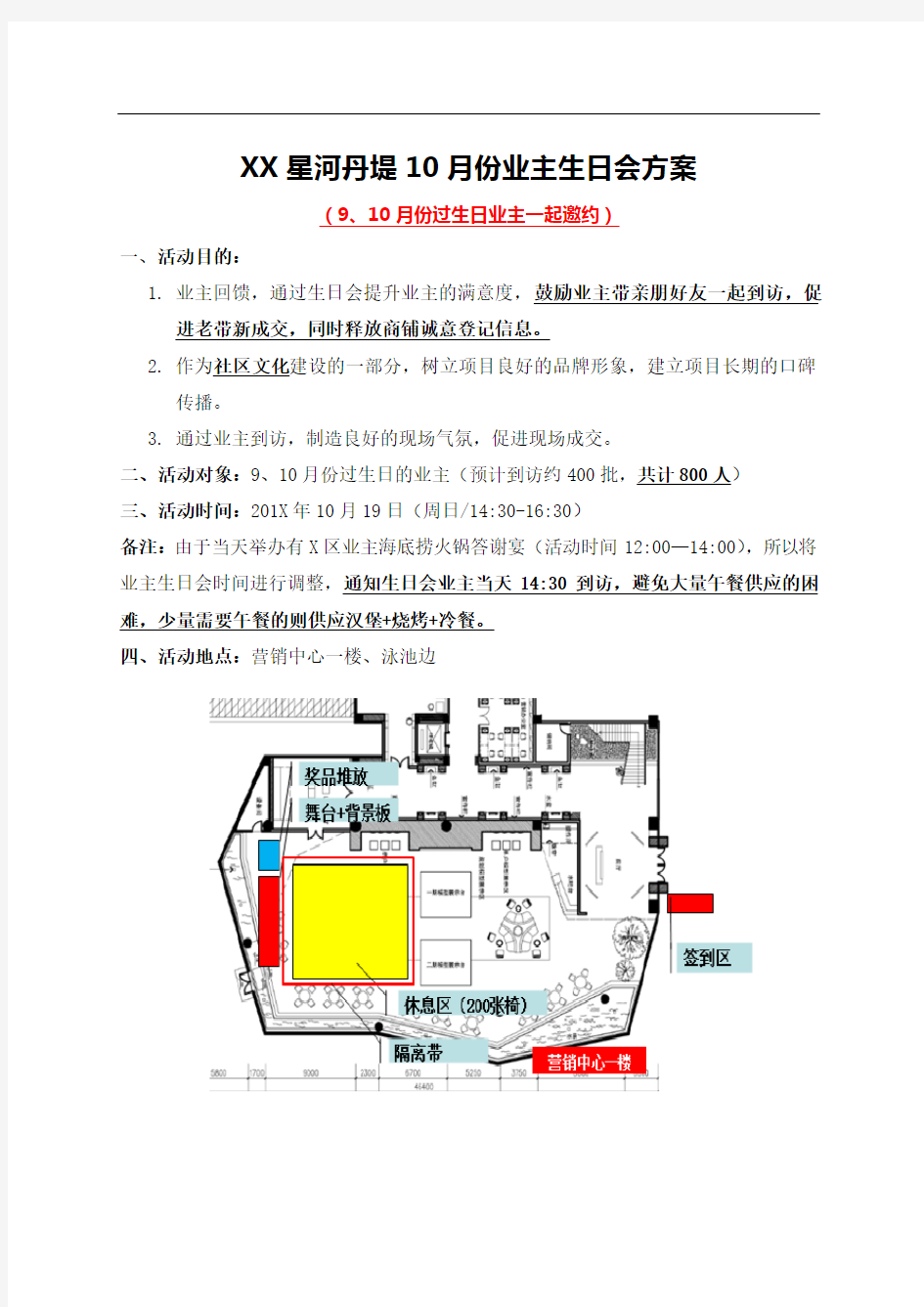 房地产策划-10月份业主生日会方案