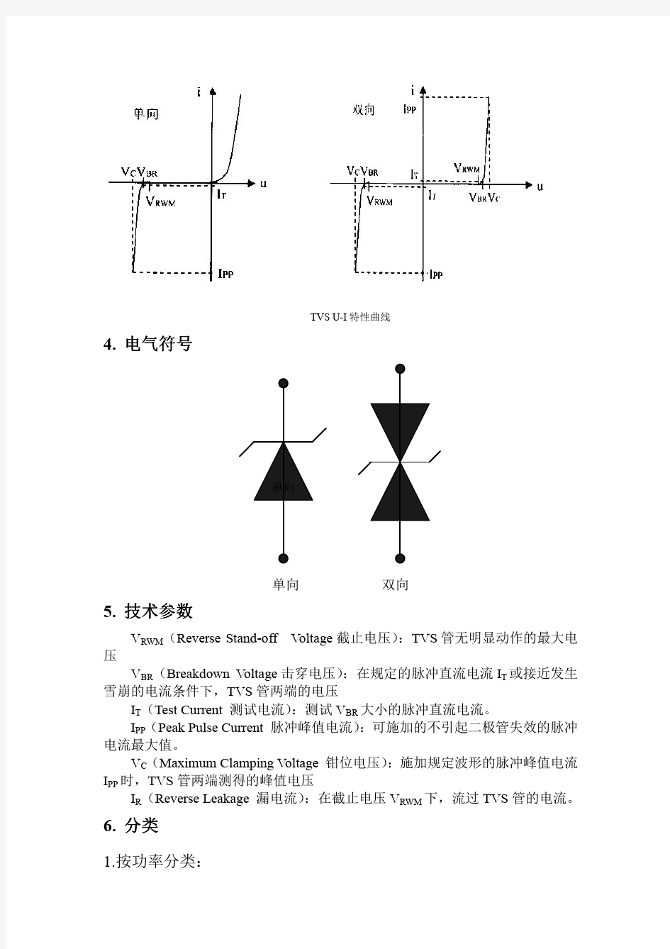 TVS瞬态抑制二极管