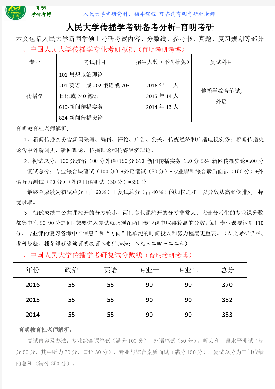 2016人大传播学610-新闻传播实务复习资料