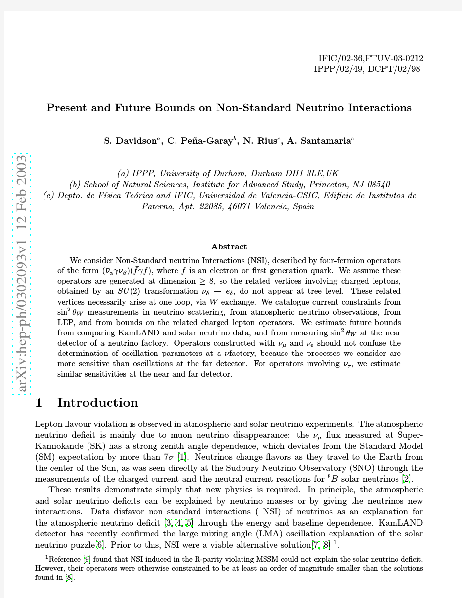 Present and Future Bounds on Non-Standard Neutrino Interactions