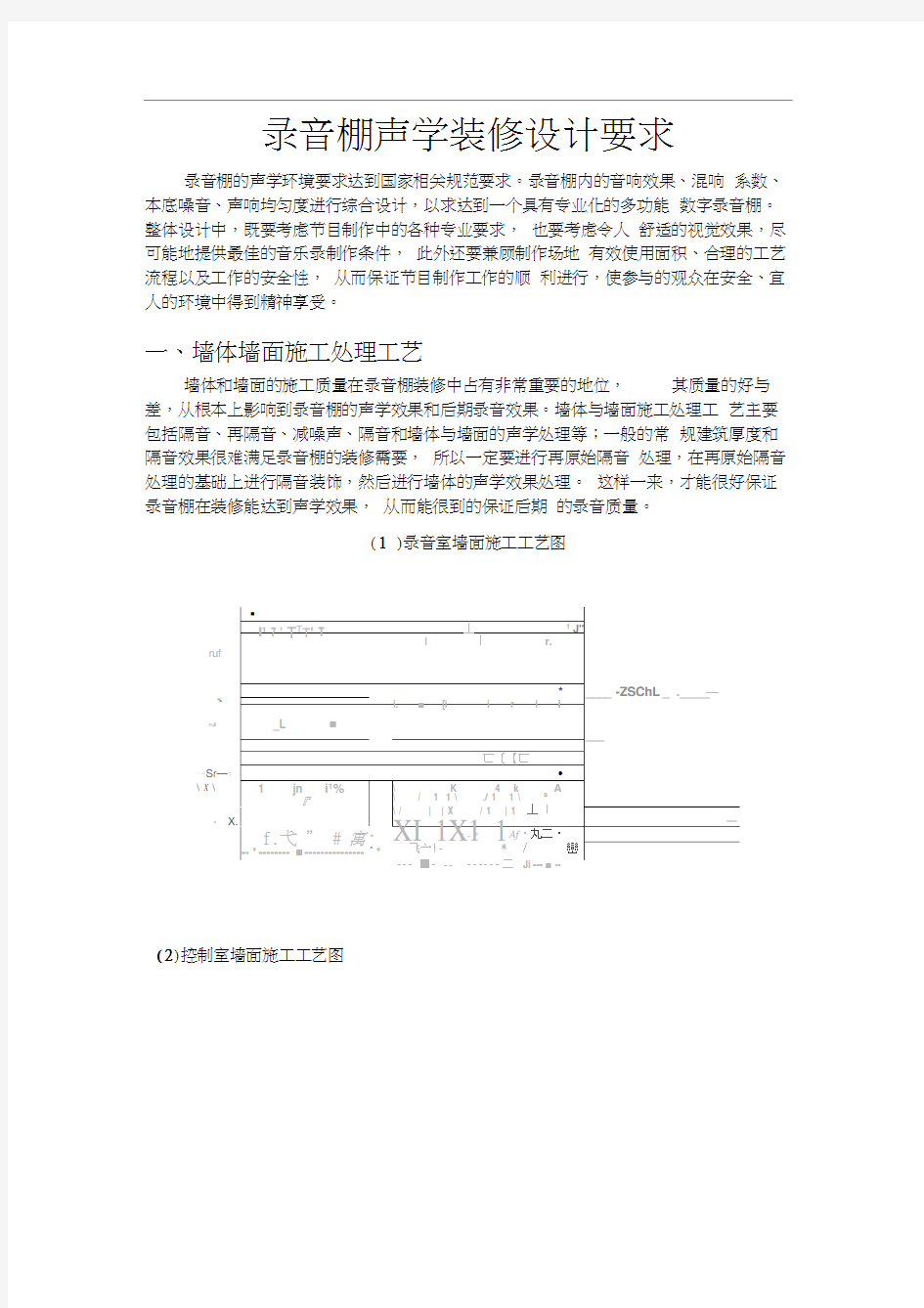 录音棚声学装修设计要求